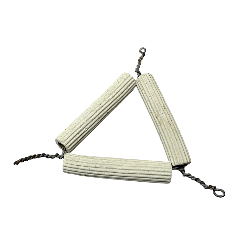Laboratory ceramic clay triangle with wire
