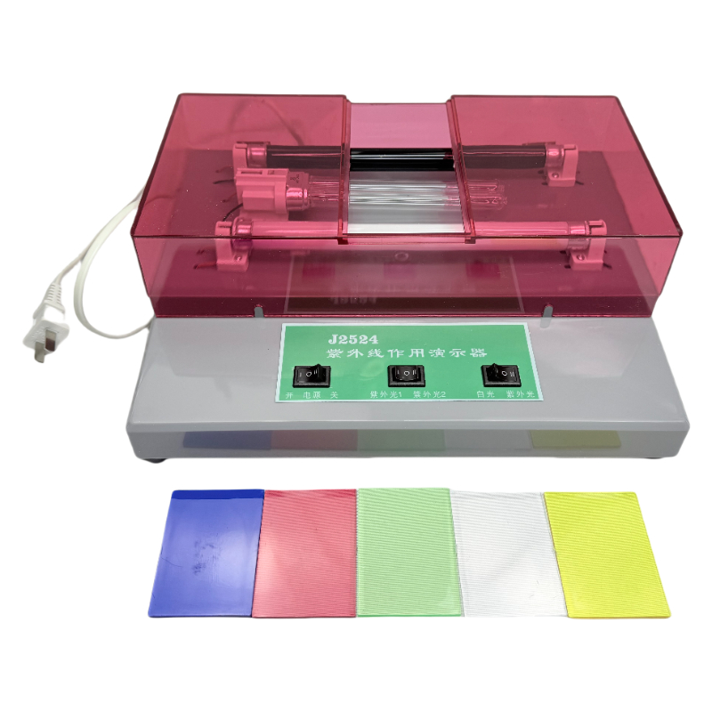Ultraviolet effect demonstrator for optics